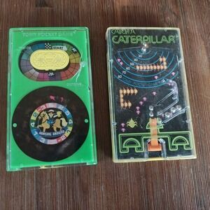 Vintage TOMY Pocket‎ Game Horsing Around  and Catch A Caterpillar